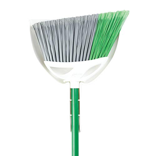 Commercial Angle Broom with Dustpan - 11-Inch Wide, Steel Handle, Pack of 4