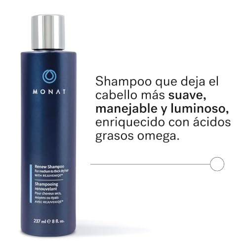 MONAT Renew Moisturizing Shampoo with Rejuveniqe® - 8 Fl Oz, Suitable for Medium to Thick Hair