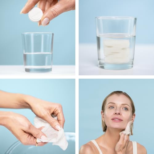 The Skinsheet Reusable Facial Cleansing Coins - Biodegradable, Travel-Size, Hypoallergenic, 12 Pack