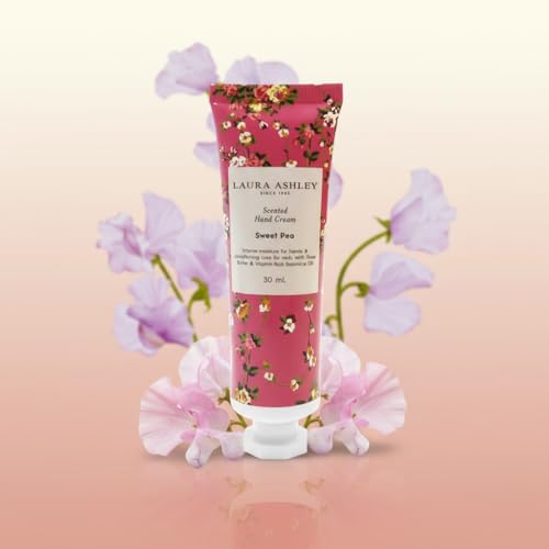 Laura Ashley Hand Cream Set - 7 Piece Hand Lotion Collection for Women, Travel Size Moisturizing Lotion for Dry Skin with Rose, Lavender, Magnolia & Floral Scents - 30ml Each