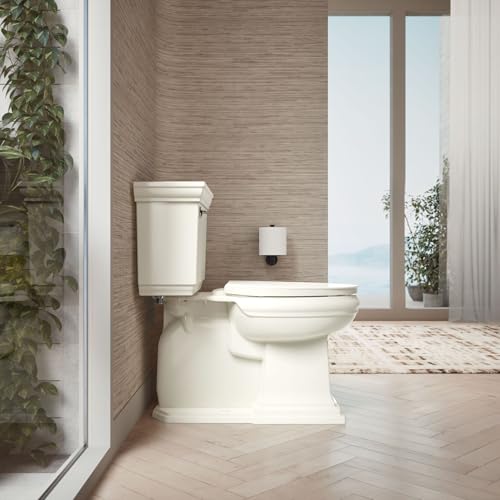 Kohler Quiet Close Elongated Toilet Seat Biscuit with Grip-Tight & ReadyLatch