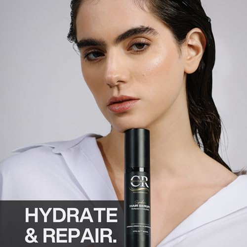 Organic Argan Oil & Açaí Hair Serum for Frizz Control & Shine - Lightweight, Sulfate & Paraben Free - 1.7 Fl Oz