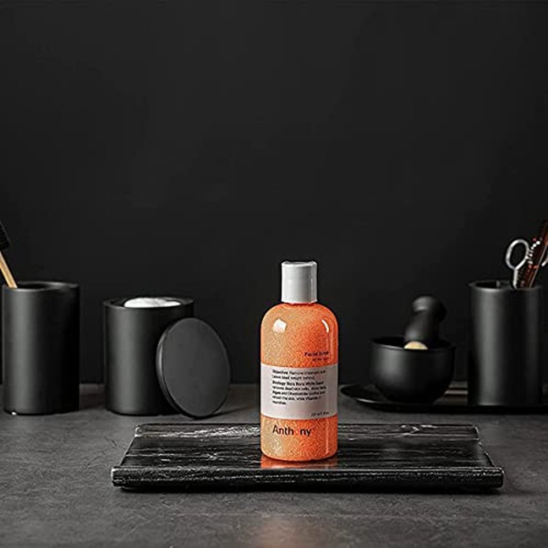 Anthony Facial Scrub ? Men¡¯s Exfoliating Face Wash with Vitamin C, Aloe, Chamomile and Algae for Deep Cleansing and Detoxifying 8 Fl Oz