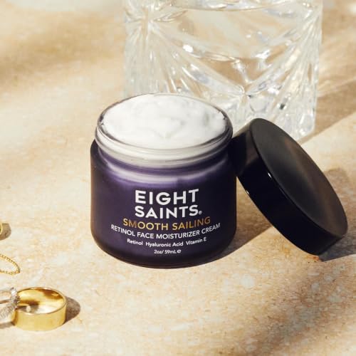 Eight Saints Retinol Moisturizer 2oz - Fragrance-Free Anti-Aging Cream for Face, Neck & Eyes
