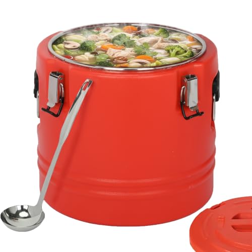5 Gallon Insulated Soup Container with Spoon - Portable Food Warmer