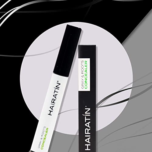 Hairatin Root Touch Up Spray Medium Brown - Water-Resistant Hair Concealer for Gray Roots