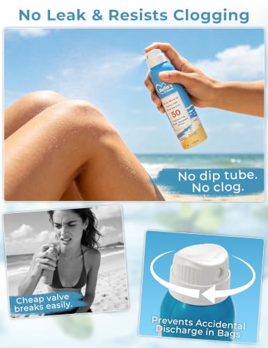 Kids SPF 50 Mineral Sunscreen Spray 5oz Pack of 2 - Reef Safe, Water-Resistant, Travel Size