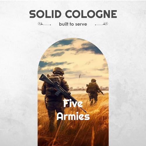 Solid Cologne Set of 5 - Five Armies Wax Fragrance Sampler - Manly Perfume Balm