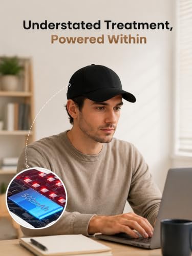 Red Light Therapy Hat for Hair Growth - Adjustable, Detachable Inner Pad, Full Scalp Coverage for Men & Women