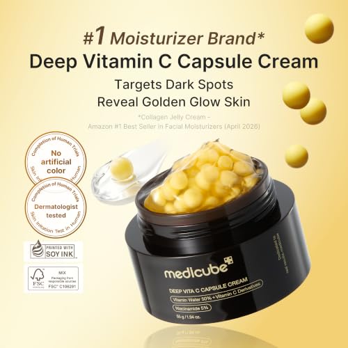 Medicube Glow Boosting Duo with Vitamin C Toner Pads & Capsule Cream