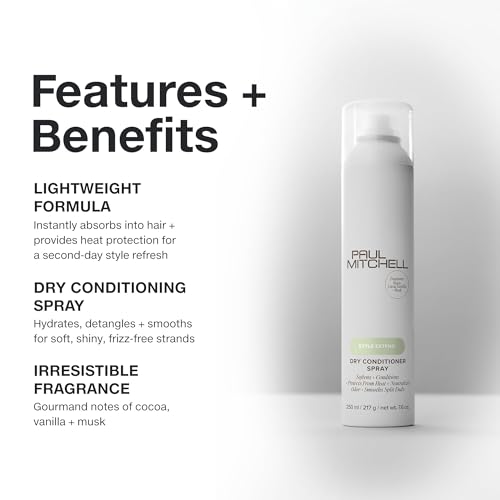 Paul Mitchell Dry Conditioner Spray for All Hair Types - Hydrates & Smoothers, 7.6 oz