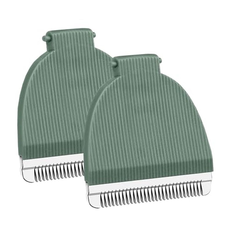 2 Packs Green Replacement Blades for Meridian Trimmer,Compatible with Meridian Body Trimmer Onyx & Sage£¬Hygienic Ceramic Replacement Blades
