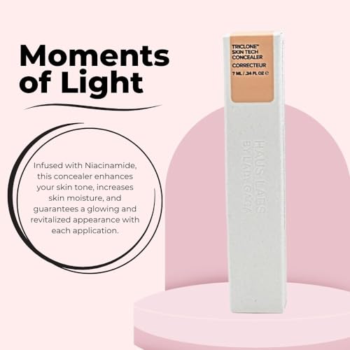 HAUS LABS BY LADY GAGA Triclone Skin Tech Hydrating + De-puffing Concealer with Fermented Arnica 14 Light Peach