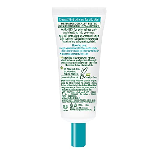 Simple SOS Clearing Booster, 25 ml - Packaging May Vary