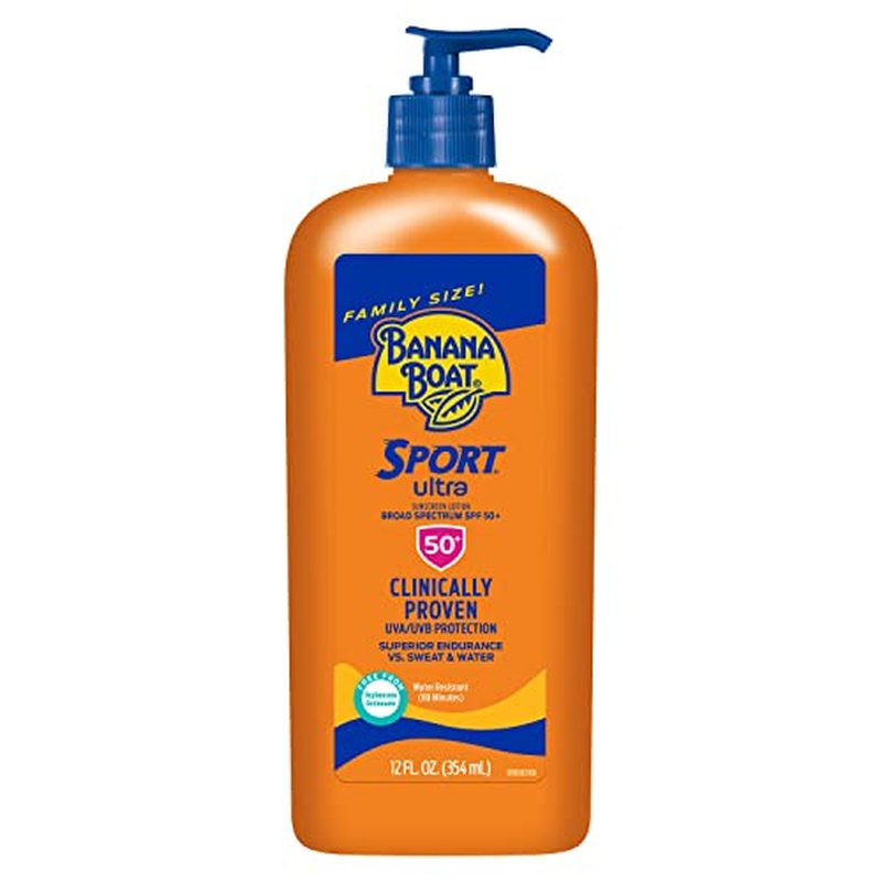 Banana Boat Sport Ultra Sunscreen Lotion SPF 50 12oz & SPF 30 3oz Twin Pack