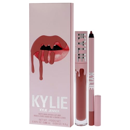Long Lasting Matte Lipstick & Lip Liner Set - 2 Pc Lip Makeup Kit