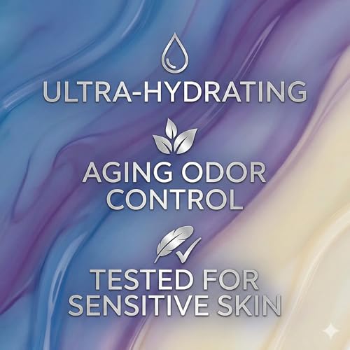 Nourishing Body Wash ? Refreshing Deodorizing Cleanser for Mature Skin ? Washes Away Body Odors (Nonenal) ? Triple Hydration with Ceramide NP, Panthenol, Hyaluronic Acid - 18.59 Fl Oz