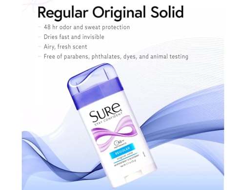 Antiperspirant Deodorant Solid 2.6 oz Pack of 6 - Long-Lasting Freshness & Odor Protection