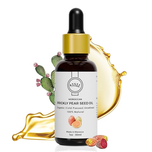 Premium Moroccan Prickly Pear Seed Oil ? Cold-Pressed, Organic Oil for Face and Hair Care, Multi-Vitamin Rich, Carefully Sourced from Morocco ? 1 fl oz