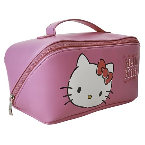 Hello Kitty Makeup Bag Official License, Travel Cosmetic Bag, Sanrio Travel Pink Makeup Bag
