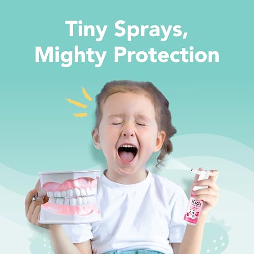 Kids Oral Spray Gift Box - Strawberry Fluoride-Free Toothpaste Helper (3 Pack)