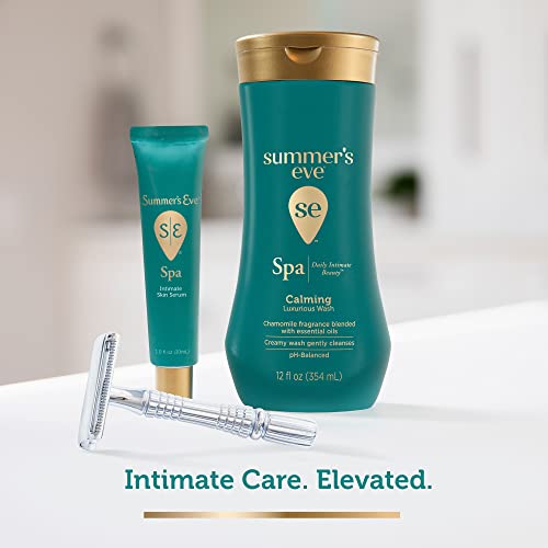 Summer's Eve Post-Shave Intimate Skin Hydrating Serum, 1 Oz, Fragrance-Free After Shave for Women with Vitamin E & Coconut Oil