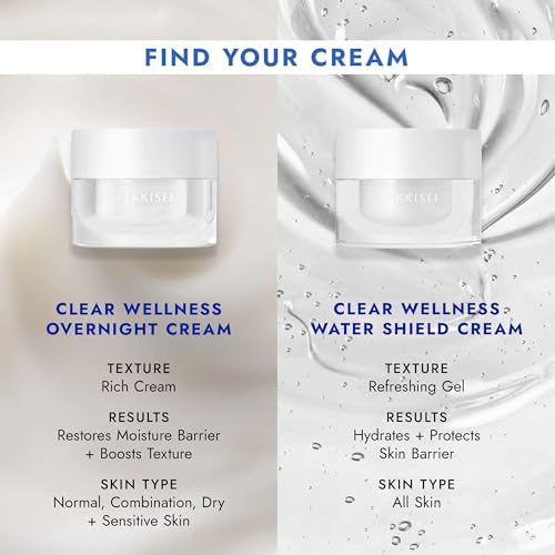 SEKKISEI CLEAR WELLNESS Water Shield Cream, Facial Moisturizer for Sensitive Skin, 1.4 Ounce