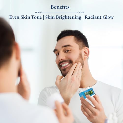 Blue Nectar Vitamin C Face Moisturizer for Oily & Acne Prone Skin with Grapeseed | Oil-Free | Non-Greasy Cream for Men (19 herbs, 1.76 fl oz)