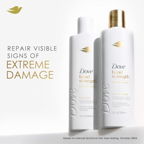 Dove Bond Repair Shampoo & Conditioner Set with 10-in-1 Hair Serum for Damaged Hair