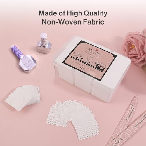 MelodySusie Nail Dust Collector & MelodySusie Lint Free Nail Wipes for Gel Nail Polish 1050Pcs Absorbent Soft Non-Woven Nail Tech Art Salon Supplies Dip Nail Remover Pads Alcohol Wipes for Nails