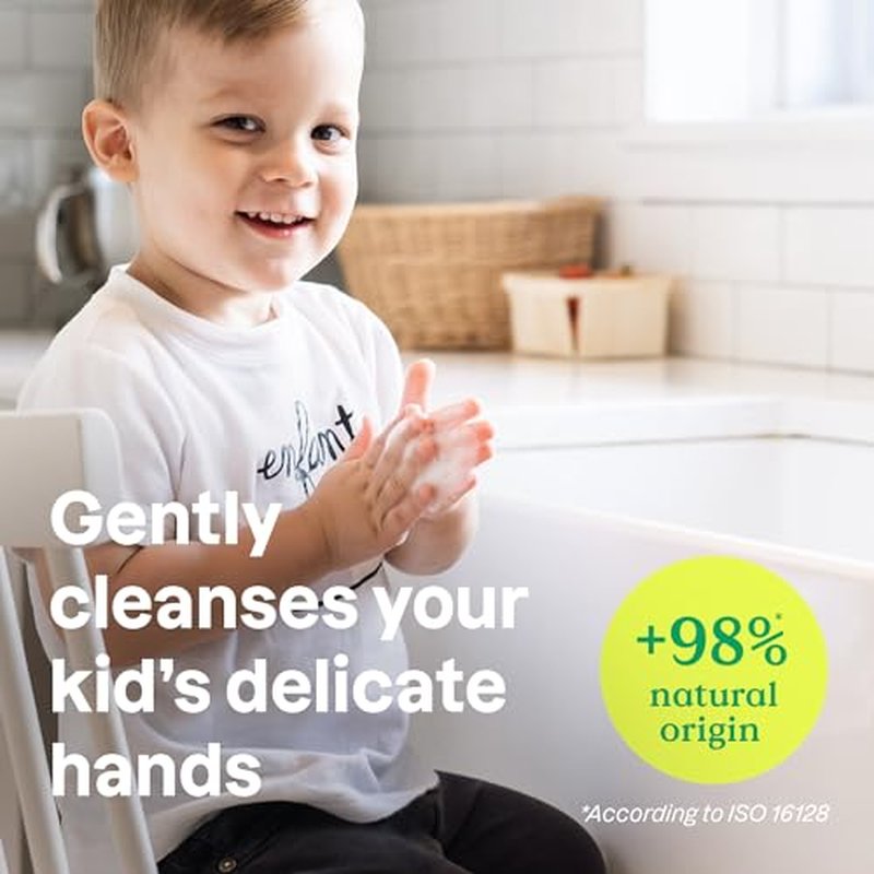ATTITUDE Foaming Hand Soap for Kids, EWG Verified, Dermatologically Tested, Plant- and Mineral-Based Ingredients, Vegan, Blueberry, 10 Fl Oz (Pack of 3)
