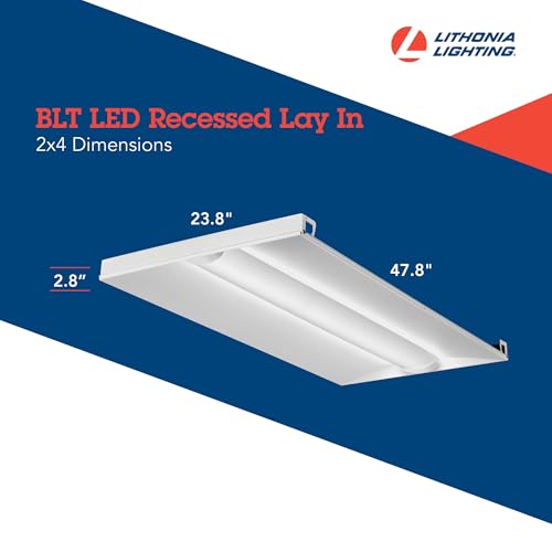 LED Troffer Light 2x4 4000 Lumens Cool White Ceiling Panel Light - Variation: 2 ft x 4 ft, 4000K
