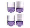 Large Comb Set for Hair Clippers - 4 Sizes with Magnetic Base, Durable Metal, Compatible with Many Models