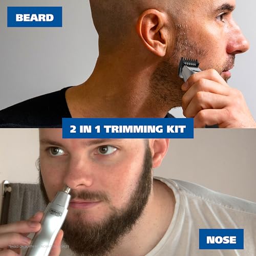 Wahl Groomsman 15-Piece Rechargeable Beard & Nose Trimmer Kit
