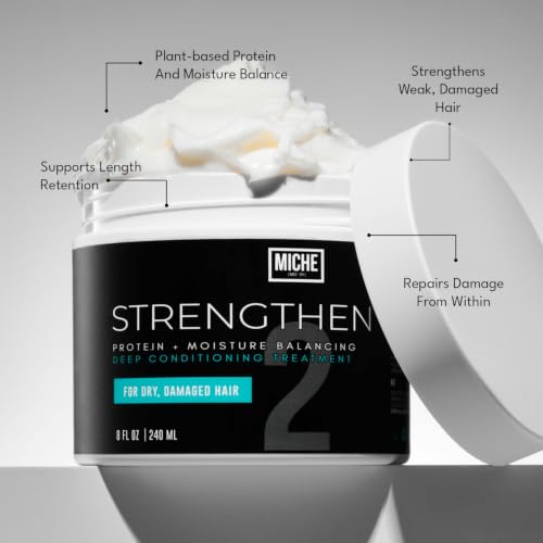 Protein Deep Conditioner for Curly Hair - Strengthening & Moisturizing - 8oz