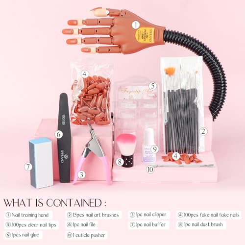 SAVILAND Clear Dip Powder Nail Kit Starter with Nail Dehydrator and Primer