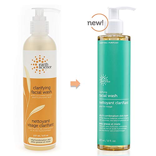 Earth Science Gentle Clarifying Facial Wash for Oily & Combination Skin - 3 Pack