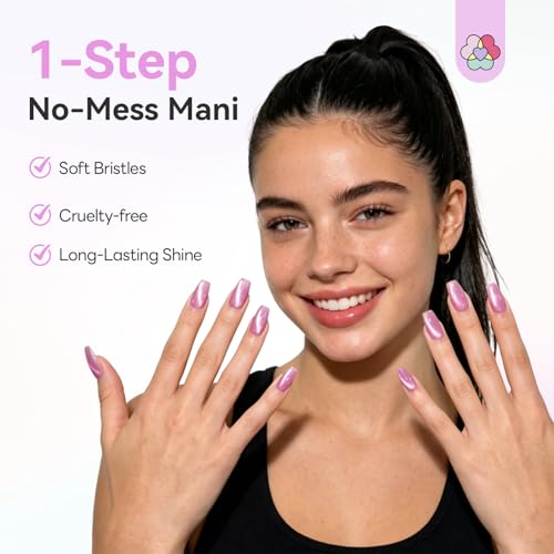 SAVILAND One Step Gel Nail Polish Pens Set Cat Eye Mystical Range - 12 Jelly Colors
