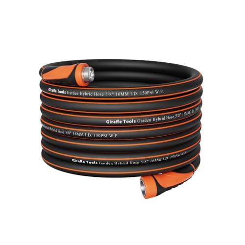 Giraffe Tools Garden Hose 5/8 Inch 100ft Heavy Duty Water Hose - 100FT Male to Female
