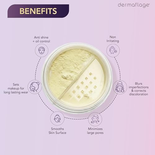 Translucent Matte Setting Powder with Banana Tint for Face - 0.28 oz