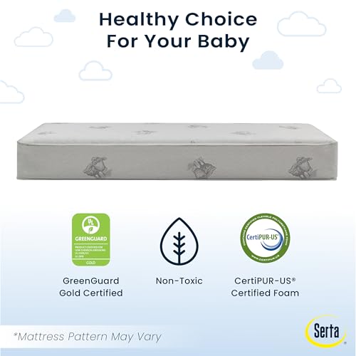 Deluxe Limited Dual Sided Baby Crib Mattress - Supportive Waterproof, GREENGUARD Gold Certified