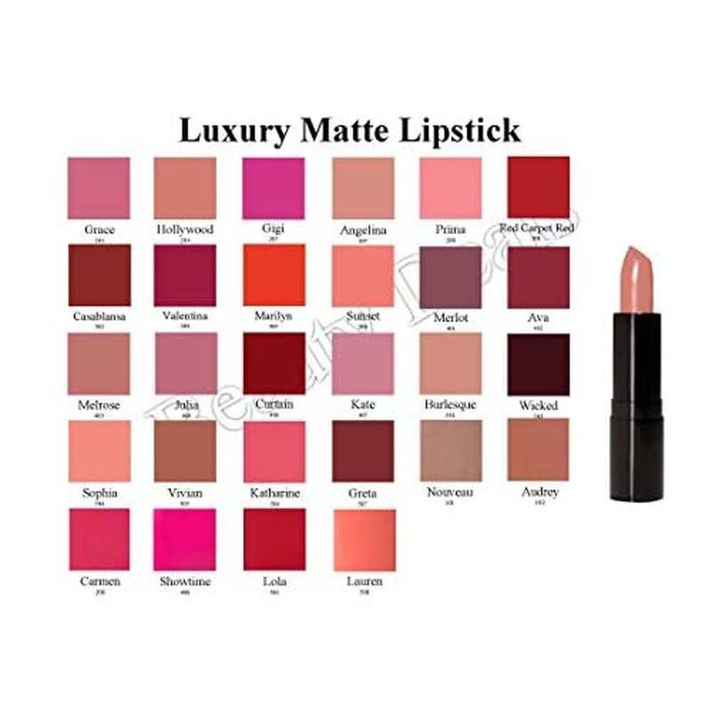 Luxury Matte Lipstick Luxurious Hydrated Creamy Lipstick (Melrose)