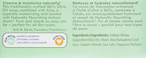 Olive & Aloe Bar Soap - Natural Moisturizing 8oz (6 Pack)