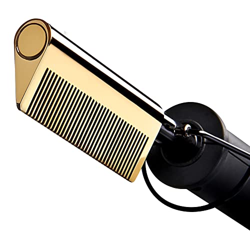 Red by Kiss Hot Comb Hair Straightener 450°F, Straight Teeth & Electric Styling Tool