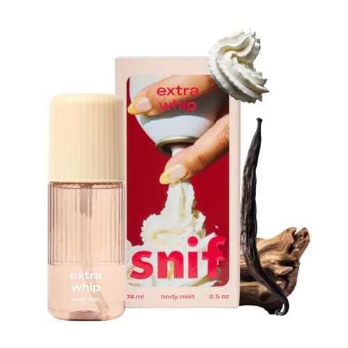 Snif Extra Whip Body Mist - Vanilla Musk Fragrance 2.5 oz - Vegan & Cruelty-Free