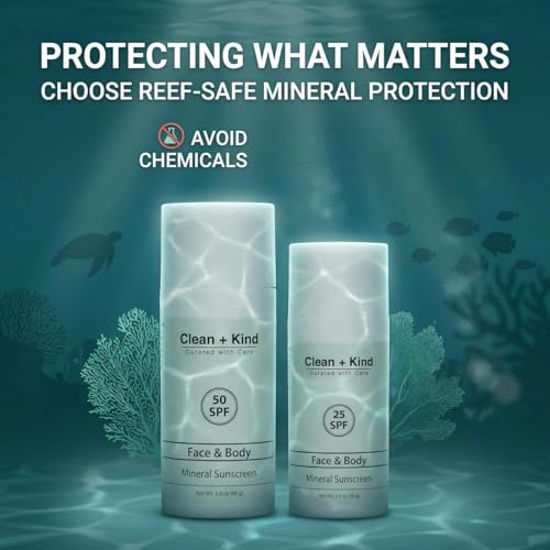 Organic Beef Tallow Sunscreen SPF 50 2-Pack – Mineral, Reef Safe, Natural UV Blocker