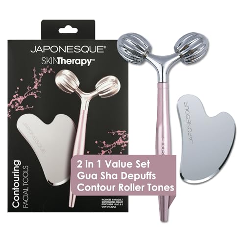 Facial Contouring V Roller & Gua Sha Tool for Lymphatic Drainage and Skin Rejuvenation