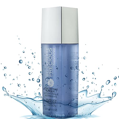Bellapierre Precious Sapphires Diamond-Infused Pore Refining Tonique | All Natural Toner Gently Removes Makeup & Residue | Chamomile, Honey, & Cucumber Extracts for Soothing Refreshment - 150ml