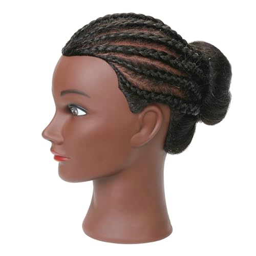 100% Human Hair Mannequin Head for Hair Styling Practice & Cosmetology