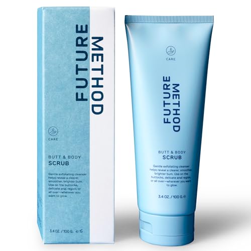 Future Method Body & Butt Scrub - Exfoliating Cleanser with Hyaluronic Acid & Jojoba Oil - Travel Size